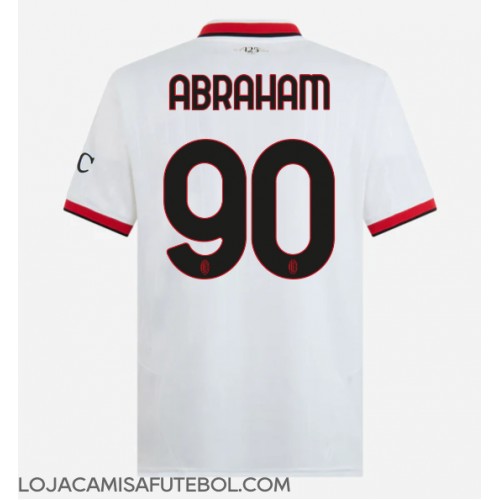 Camisa de Futebol AC Milan Tammy Abraham #90 Equipamento Secundário 2024-25 Manga Curta